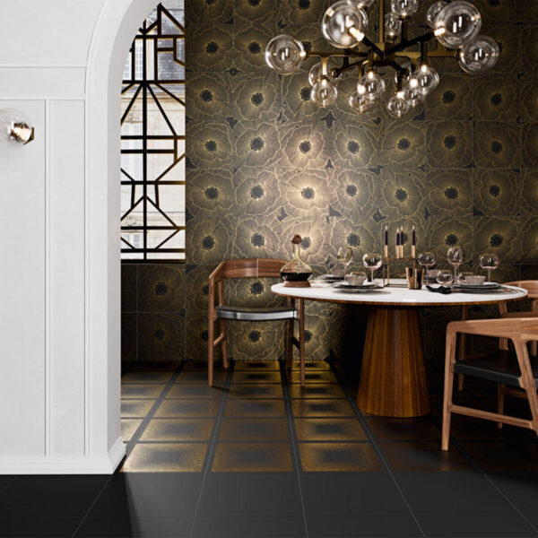 Гранитогрес Серия ART DECOR BLACK SPRITZ