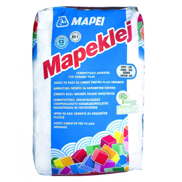 Лепило за керамични плочки Mapeklej, сиво - 25 kg